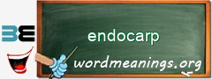 WordMeaning blackboard for endocarp